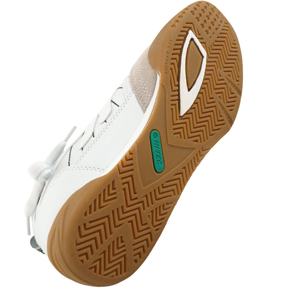 Hi-Tec Squash Classic Men's White/Green Sports Shoes Gum Rubber Outsole US 9.5 - Picture 4 of 8